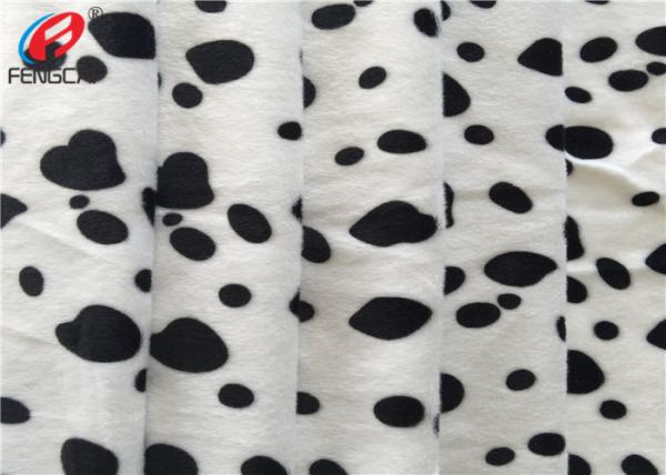 Animal Printed Warp Knitting Polyester Velvet Fabric Brushed Velboa Fabric