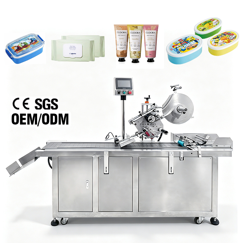 Full Automatic Self Adhesive Labeling Machine Pouch Labeling Machine for PE Bags and Vacuum Bags Labeller