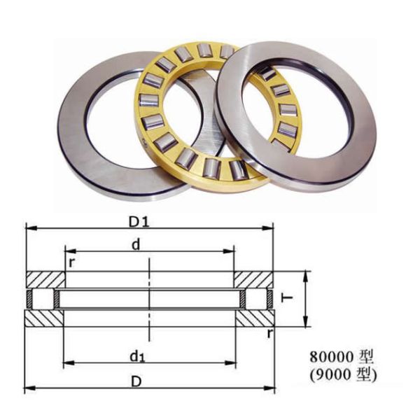 Metal Ball Bearings Stainless Steel Ball Bearings 52306 Low Noise Electromotor