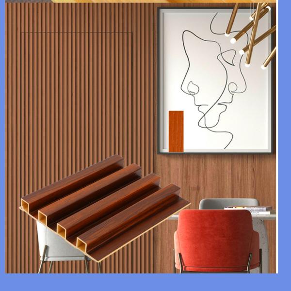 Painéis de WPC 100% à prova d'água Painéis de parede de PVC WPC para decoração interna ecológica