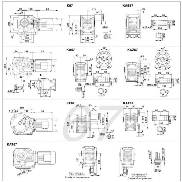 79 Kilowatt 90 Degree High Efficiency Helical Bevel Gearbox Reducer Gear Motor for Industrial Machinery