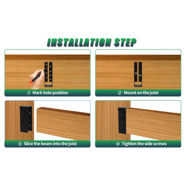 Cadenas de vigas ocultas de 2 x 6