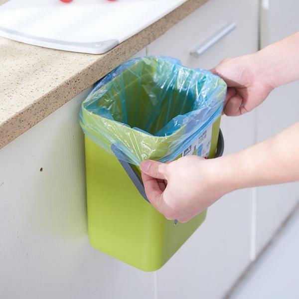 Big Hands Free Wall-mounted Built-in Waste Bin Hanging Trash Can for Kitchen Cabinet