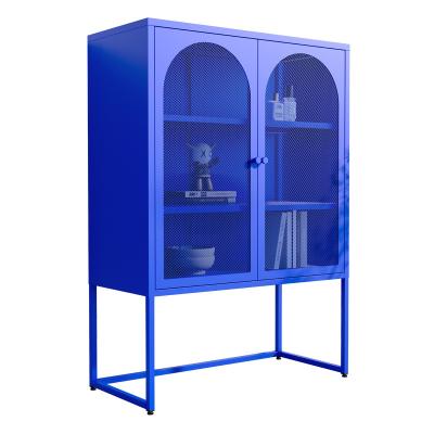 Multi Functional Two Door Steel Storage Cupboard Cabinet With 2 Adjustable Shelves