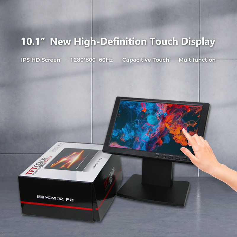 10,1 монитор касания USB разрешения LCD 1280*800 дюйма емкостный со стойкой