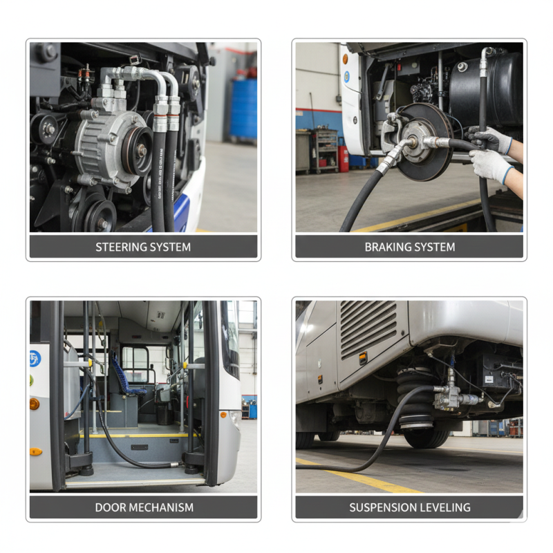Medium Pressure 3TE Hydraulic Hose for Bus Power Steering and Auxiliary Hydraulic Lines