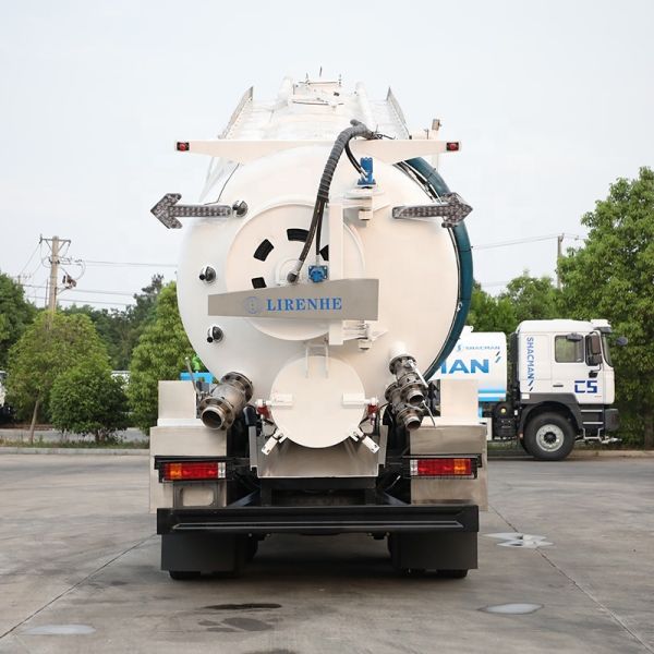 Shacman H3000 6x4 18M3 20M3 Sewage Suction Truck White 300Hp Euro 2 25T Dust Suction Truck