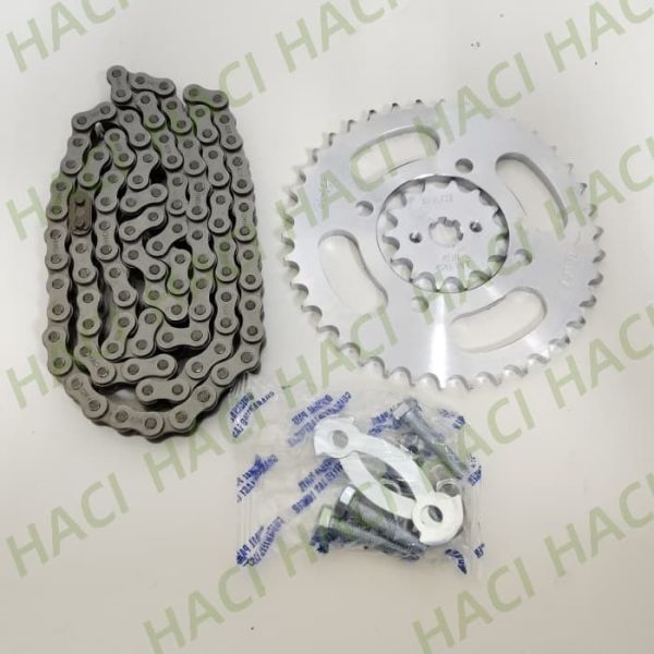 Cadena y piñón de motocicleta X-1 COMP, piezas de motocicleta de aleación de hierro