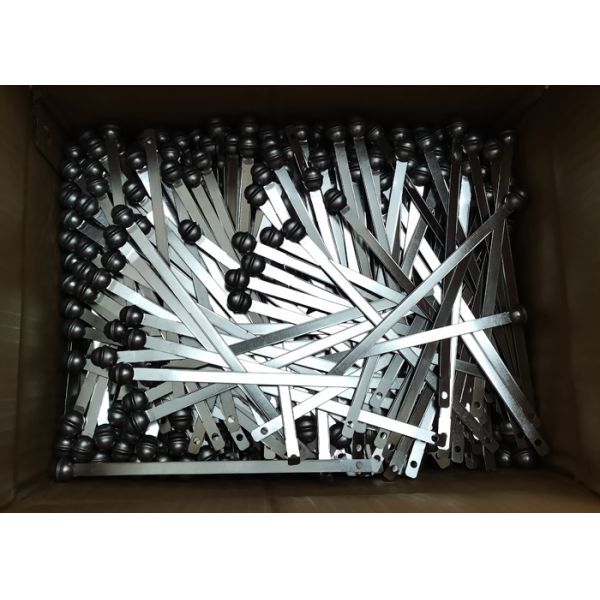 216mm Fixed Length Self Locking Metal Strapping Seals With Markable Area 150*8mm