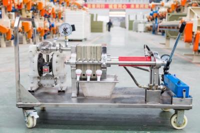 Pilot Filter Press For Sludge Dewatering Membrane Type Small High Pressure