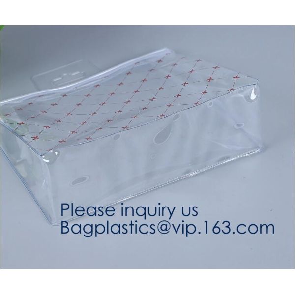 Eco-friendly heat seal frosted PVC /EVA button bag,Universal transparent matte pvc eva self-sealing zipper bag with logo