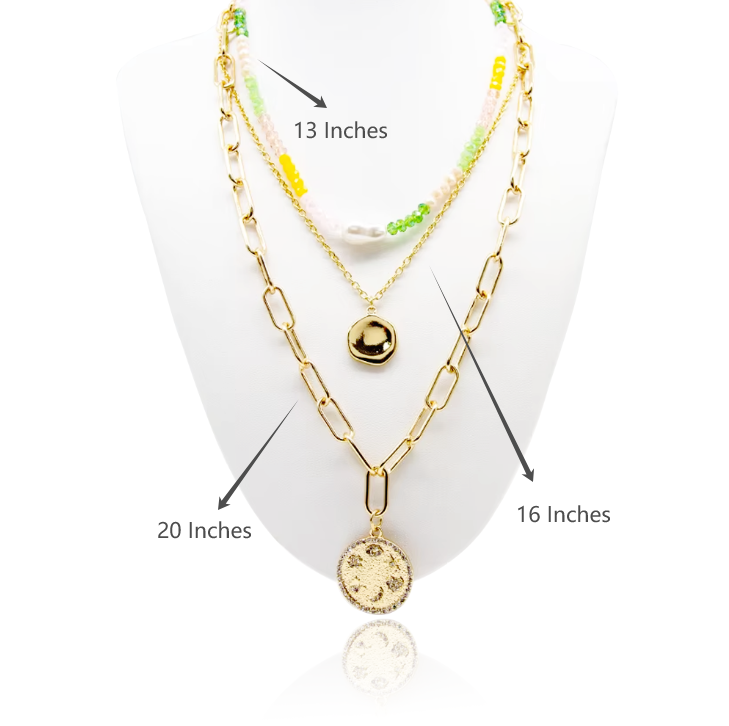 Collier d'or de mode de lune d'or ensemble de bijoux avec des perles de poire acrylique Collier pour femmes