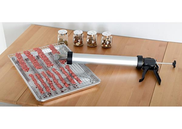 FAD Food Grade Aluminum Jerky Shooter Heavy Duty With Round And Flat Nozzle
