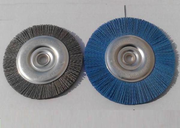 0.8 Mm Bristle Dia Abrasive Wheel Brush / Nylon Sanding Brush For Light Deburring