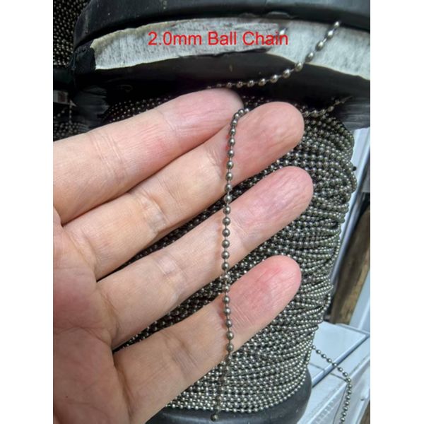 Best Selling 2.0mm and 2.4mm Ball Chain Titanium Accessories Stock Available –