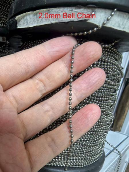 Best Selling 2.0mm and 2.4mm Ball ChainTitanium Accessories Gentlemen Chain in Stock