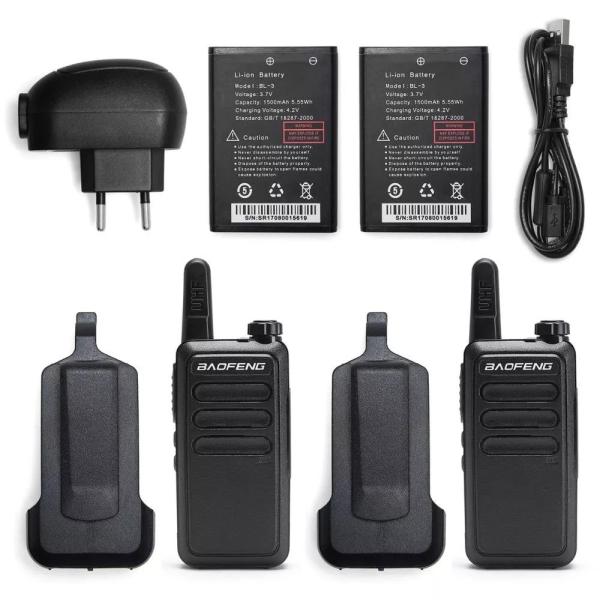 2 W Ham Mini Two Way Radio / Handheld 16CH UHF 400-470MHz Walkie Talkie For Hotel