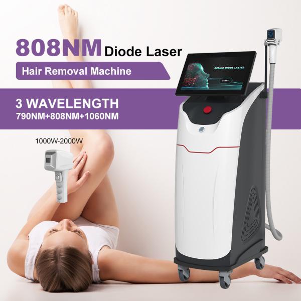 Beauty machine manufacturer for 808nm Diode Laser Hair Removal Triple Wavelength 755+808+1064nm 500W-1600W Hair Remover