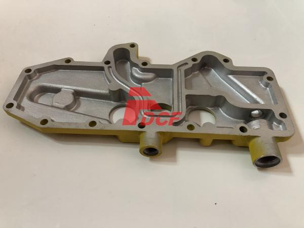 Tampa do refrigerador de óleo do motor C7 para as peças de motor diesel da máquina escavadora de Caterpillar