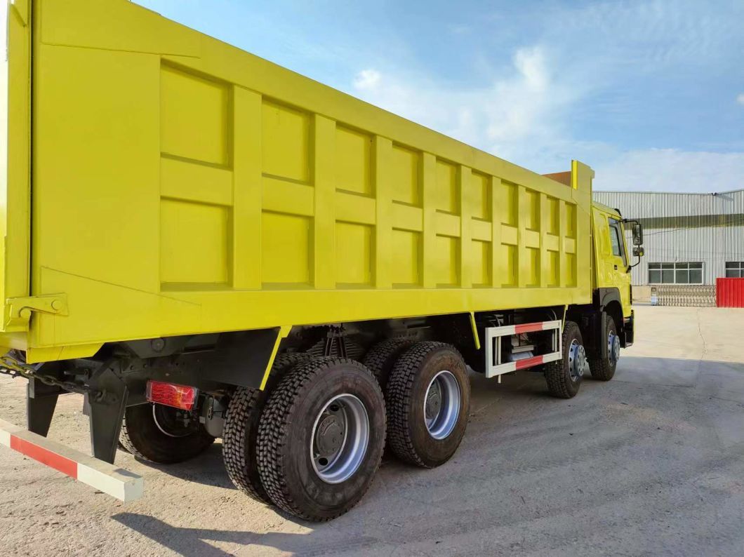 Дизайн радиальных шин Подержанный Sinotruk HOWO 8*4 Дамп-Трак с двигателем емкостью 6-8 л