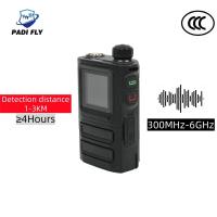 Détecteur de système d'alarme de signal de drone portable de 1 à 2 km avec charge de type C