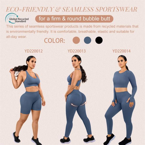 Экологически чистый спортивный набор, спортивная одежда, спортивная одежда, спортивная одежда, спортивная одежда, одежда для йоги, одежда с высокой талией и бюстгальтером