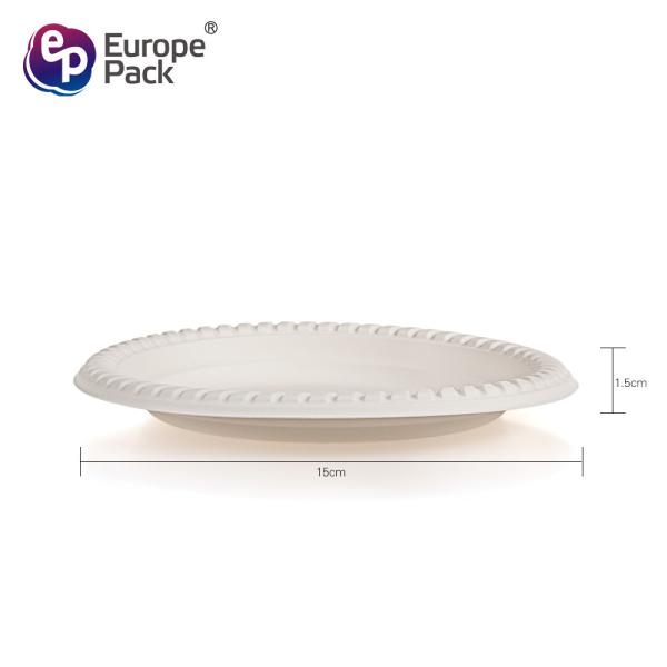 Wholesale picnic supplies cornstarch biodegradable plastic food compartment tray