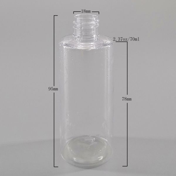60ml 70ml Travel Spray Bottle with Golden Press Pump
