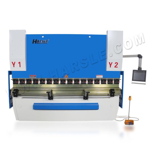 HARSLE 200T/3200 CNC hydraulic MS metal sheet press brake bending machine with DELEM DA58T system