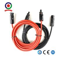 Prenda impermeable fotovoltaica solar IP67 4mm2 6mm2 del cable de alambre de la extensión del TUV picovoltio del CE de RoHS