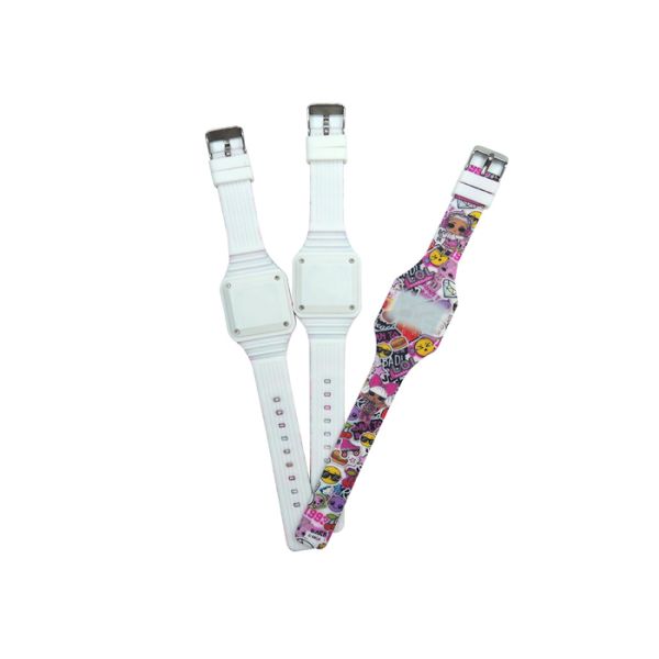 Children's Silicone Touch Watch gift bracelet fruit carton LOL Surprise Doll Manufacturer Logo Customized Variety
