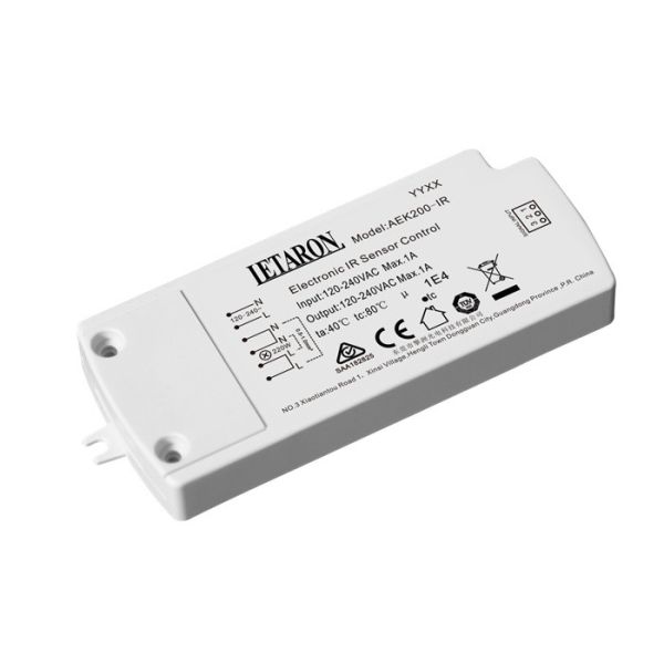 Interruptor electrónico 120-240VAC SAA del sensor del Ir del uno mismo de la CA certificado para el cuarto de baño