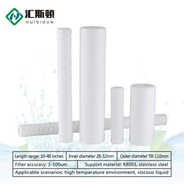 Polypropylene PP Water Filter Cartridge 20*2.5 for Reusable Water Filtration