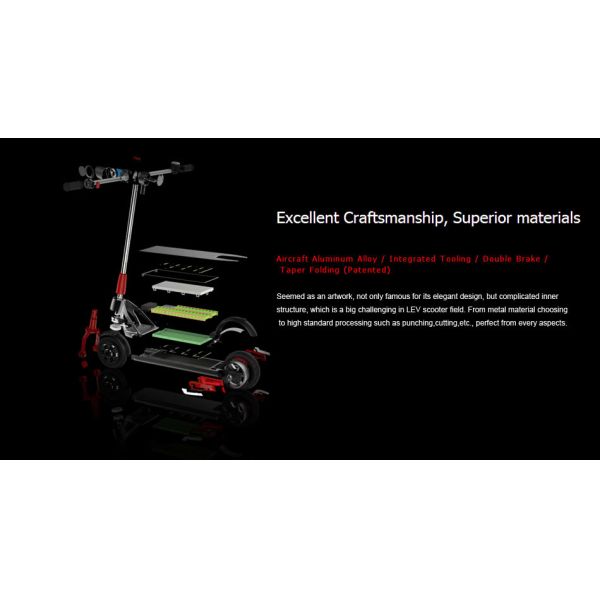 8 Inch Foldable Mini Electric Scooter , Small Fold Up Electric Scooter 24V 350W