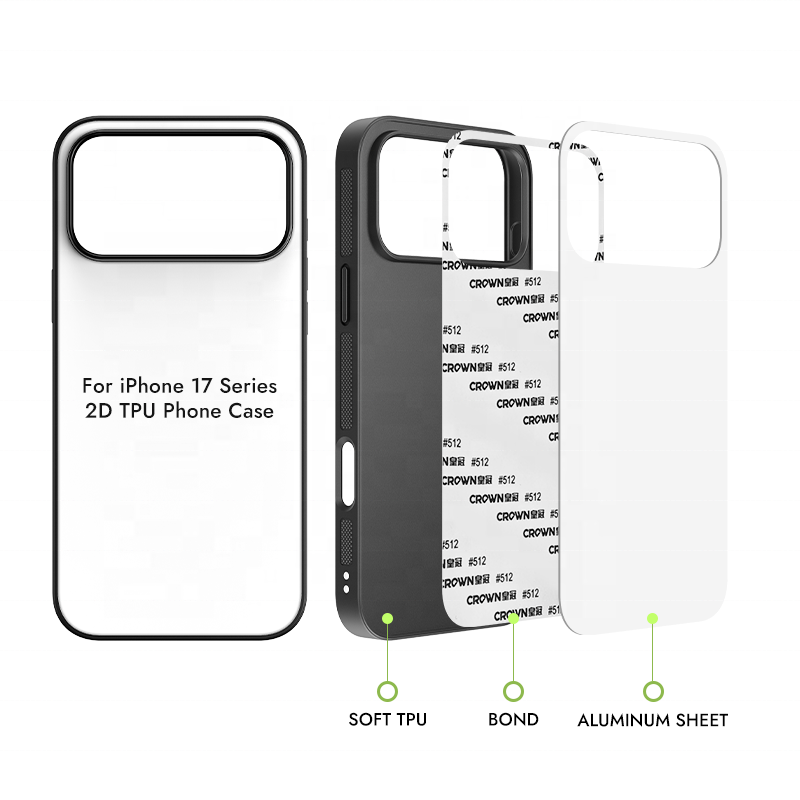TPU Rubber Sublimation Silicone Phone Case For IPhone 17 series Photo Printing Iphone Case
