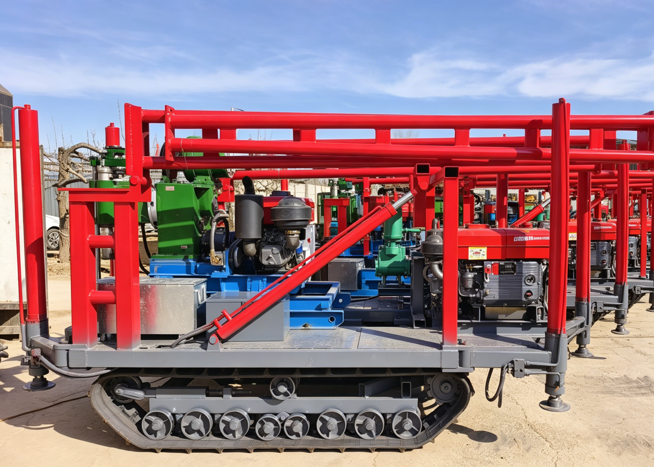 Strong Power Tracked Drilling Machine Self-propelled Easy Operation