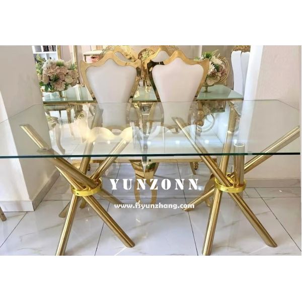 Wholesale Cheap Pricer White Pu Leather Gold Stainless Steel High Back Hotel Wedding Chair