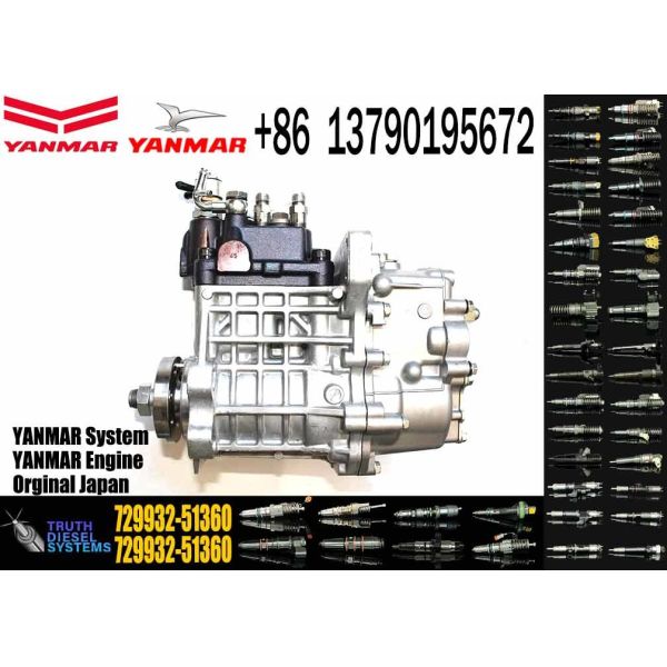 Pompes d'injection de carburant diesel 729932-51360 72993251360 Pour le moteur Yanmar 4TNV94L