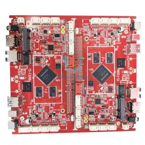 Immersion Gold Turnkey PCB Assembly Board With Red Soldermask