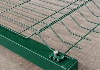 Cerca curvada colorida verde Panels do metal da altura decorativa do diâmetro 2m de 5mm