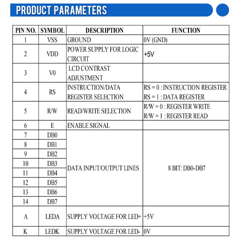 Yellow Green Film 1601A Character LCD Screen 16 PIN Controller ST7066 1.5 Inches Multi Font Character Screen