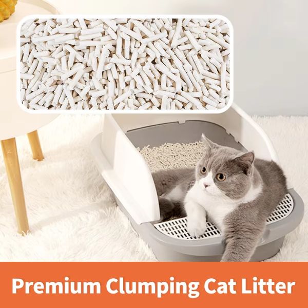 Factory Bulk Popular Supplier Clean Pet Mixed Cat Litter Deodorize Non Stick Bottom Efficient Agglomeration High Absorbency Indoor-Safe Kitty Litter 1.5mm 1.8mm 2.0mm