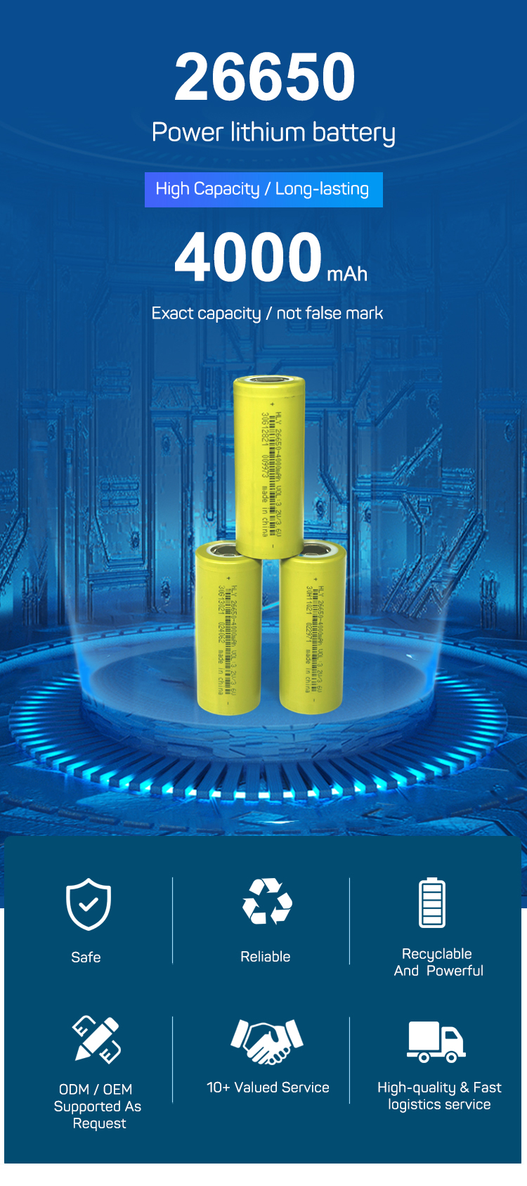 1500 раз батарея v 4000mah клетки литий-ионного аккумулятора 3,6 NCM 26650 для низкоскоростного автомобиля