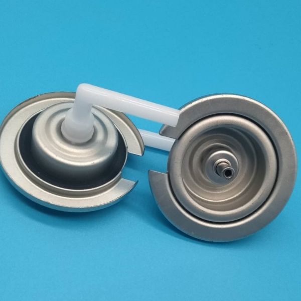 Efficient Compact Gas Canister Valve for Lighter Refill Fuel Canisters with Self-Sealing Nozzle Design