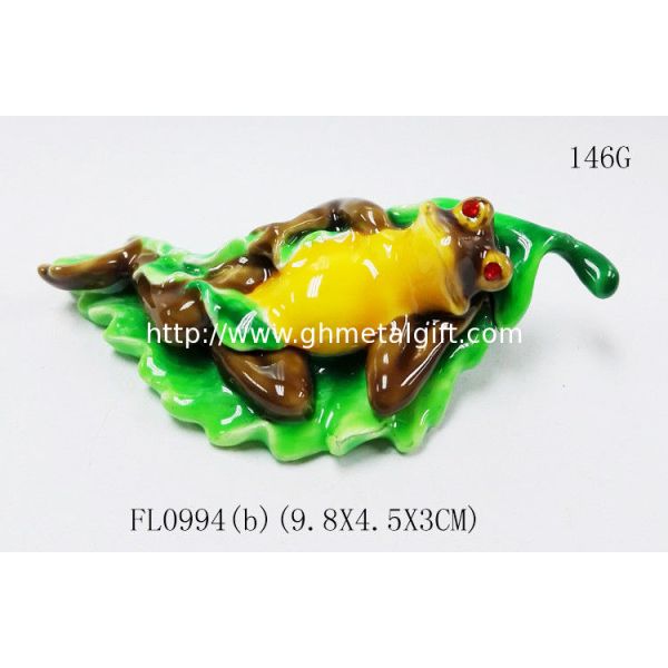 Frog enamel trinket jewelry box frog shape fancy jewelry gift box for Jewerly