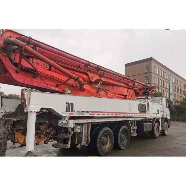 Structure Cylinder Type Used Concrete Pump Putzmeister 56m 46m for Construction Site