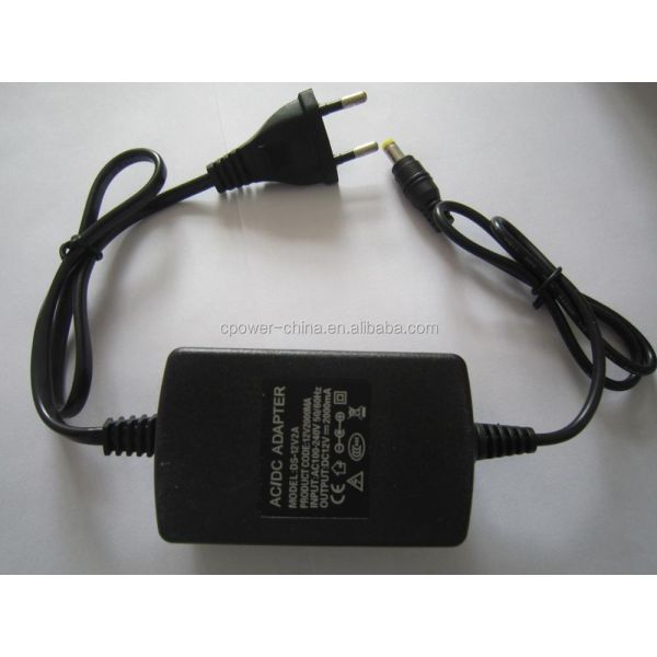 US AC 100-240V To DC 12V 2A Power Supply Adapter for LED Strip Light Electronic Products