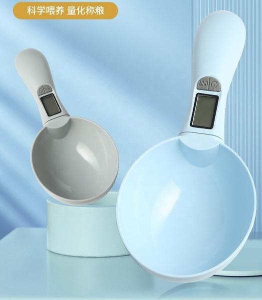 Balance de cuisine numérique pour aliments, portable, avec cuillère doseuse pour animaux de compagnie, pour l'alimentation des chats et des chiens