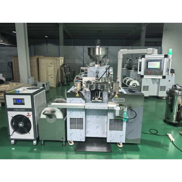 JL-75II Laboratory Softgel Encapsulation Machine with 6,000 capsules/hour Output, PLC Control, and Compact Integrated Structure