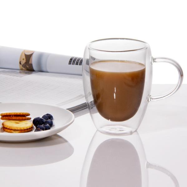 Espresso Latte Leite Vidro Chá canecas de café xícaras de bebida transparente 600ml 650ml